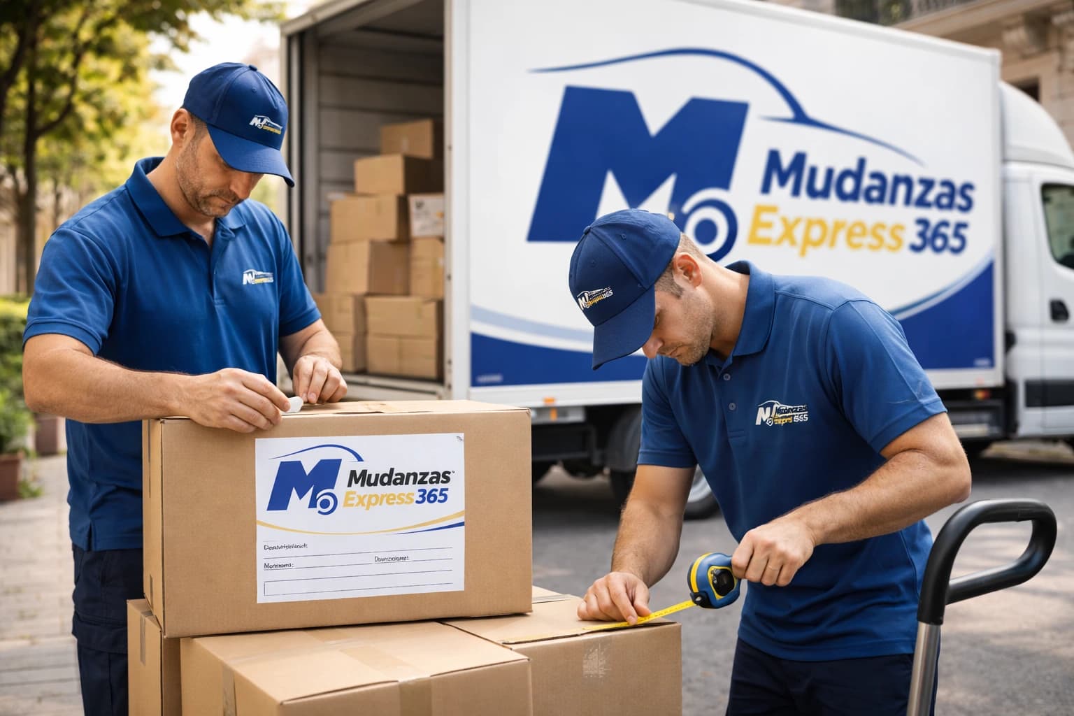 Equipo profesional de mudanzas